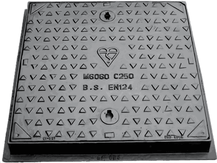 Ductile Double Triangular 100mm Deep Cover & Frame 1